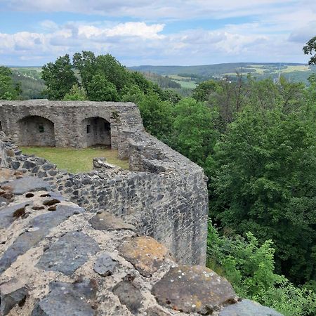 Ferienhaus Am See Lichtenberg Bayern Frankenwaldsee Bagian luar foto
